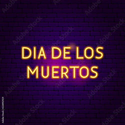 Dia de los Muertos Neon Sign