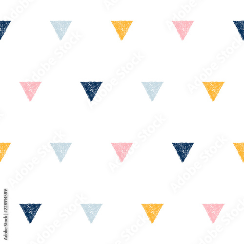 Abstract handmade seamless pattern background. Childish handcrafted wallpaper for design card, baby nappy, diaper, scrapbook, holiday wrapping paper, textile, bag print, t shirt etc.