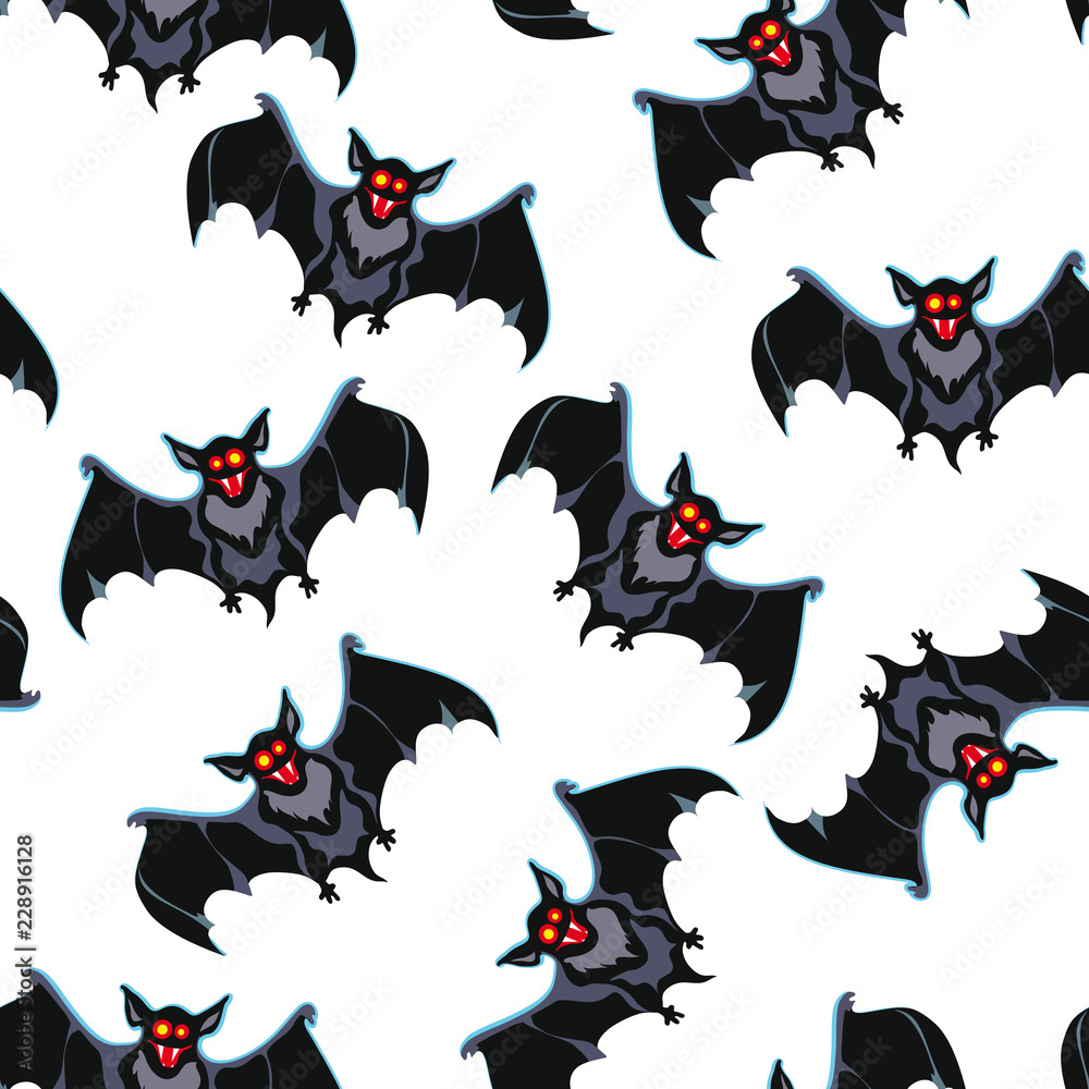 Halloween bat seamless pattern, vector illustration Halloween bat seamless pattern, vector illustration