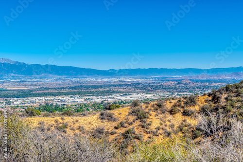 Southern California valley on hot fall day