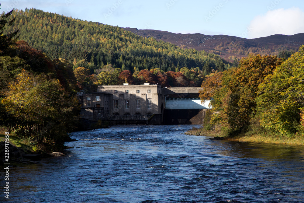 Pitlochry Hydro Electric Dam Perthshire Scotland