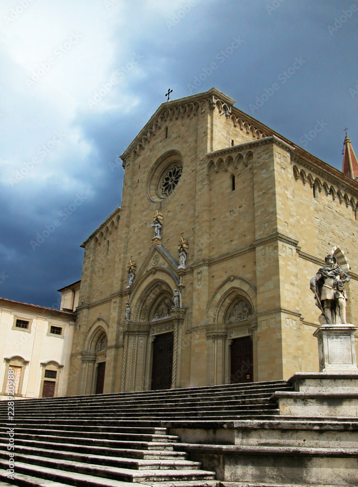 La cattedrale di Arezzo in Toscana