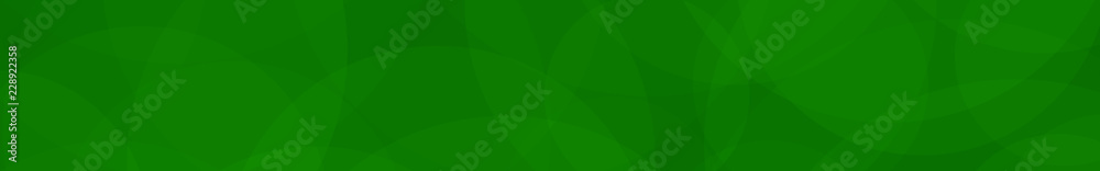 Abstract banner of translucent circles in green colors