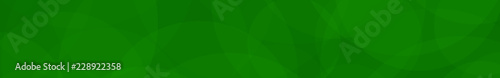 Abstract banner of translucent circles in green colors