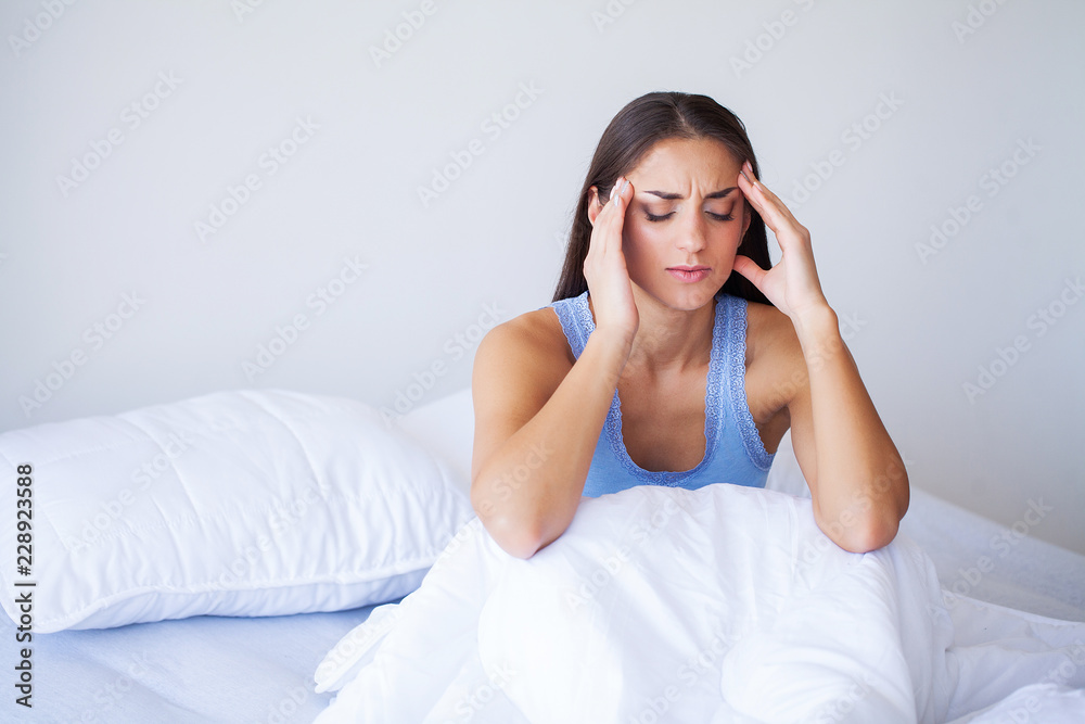 Beautiful Woman Feeling Sick, Having Headache, Painful Body Pain Beautiful Woman Feeling Sick, Having Headache, Painful Body Pain
