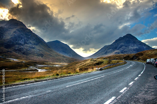 Old Military Road. Glencoe, Highlands, Scotland, UK