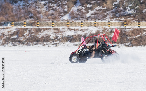 Winter playground snow 4WD entertainment