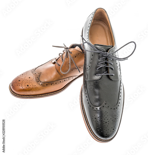 Pair of mens dress shoe