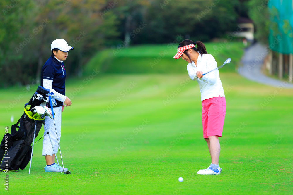 Obraz premium ゴルフレッスン