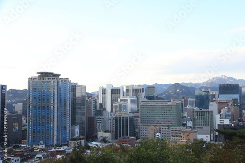The Skyline of Seoul, Capital of South Korea © marcuspon