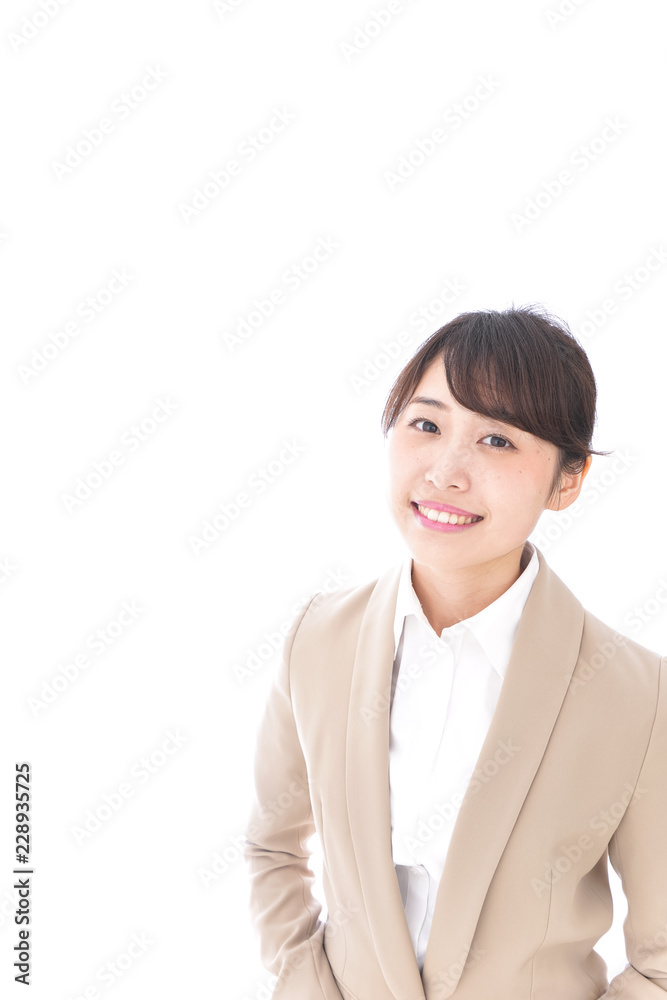 笑顔の若いビジネスウーマン 笑顔の若いビジネスウーマン