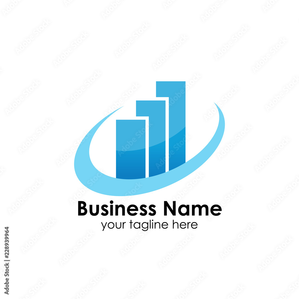 business finance and marketing logo design template