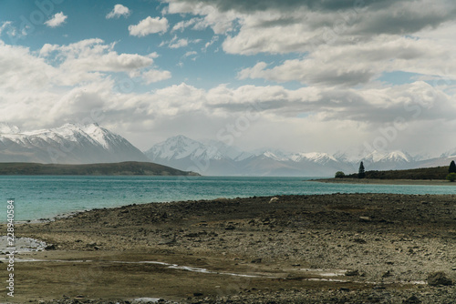 Lake Tekapo towards Mount Cook in South Island, New Zealand