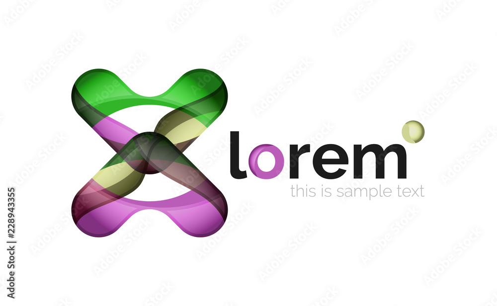 Geometric convergence vector business icon Geometric convergence vector business icon