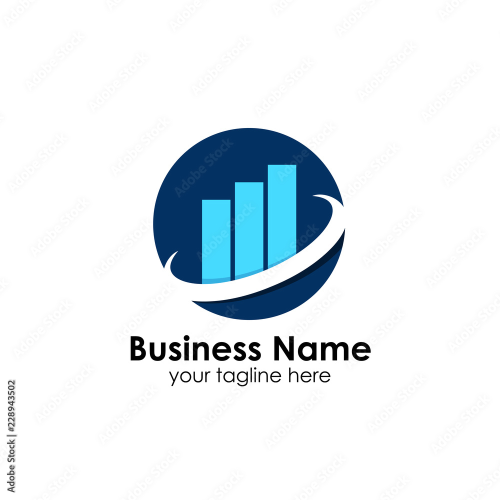 Finance logo template. accounting logo template. charts icon Finance logo template. accounting logo template. charts icon