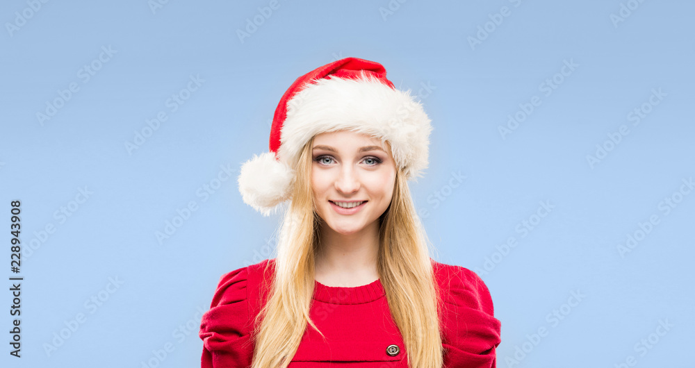 Portrait of young and pretty girl. New year and Christmas concept. Portrait of young and pretty girl. New year and Christmas concept.