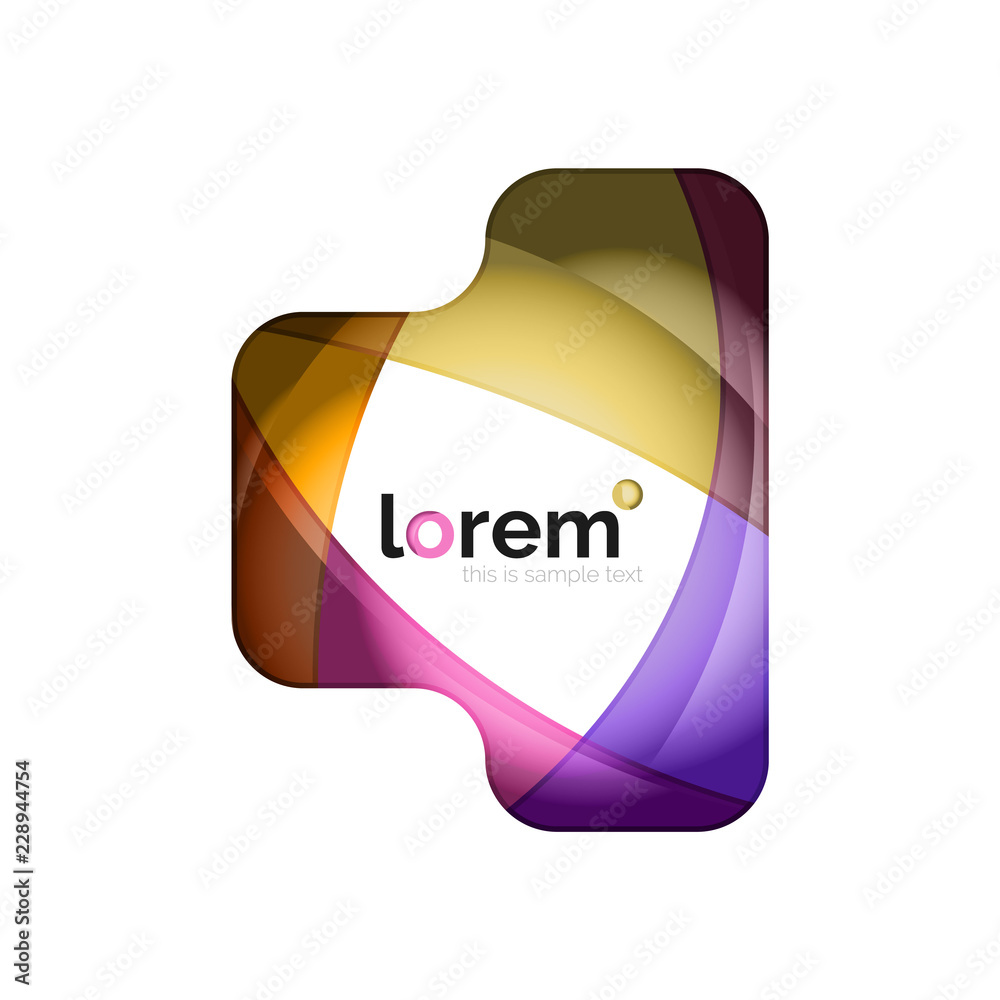 Logo, abstract geometric icon Logo, abstract geometric icon