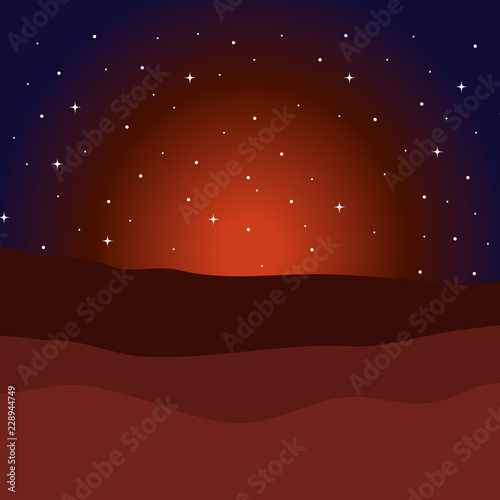 desert night manger scene background