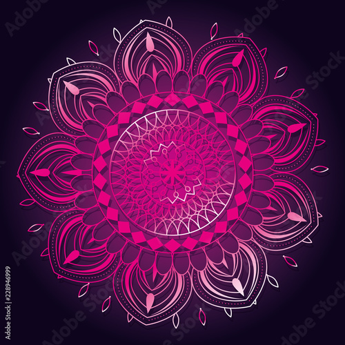 happy diwali card with mandala