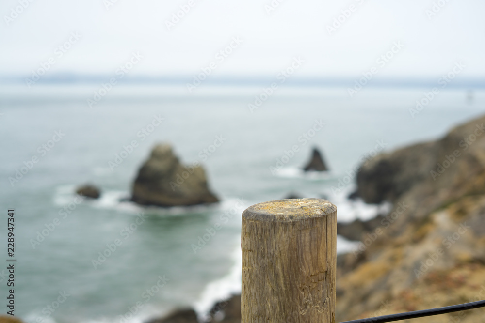 The view in Lands End, San Francisco. summer , cloud , rock , plant, sea The view in Lands End, San Francisco. summer , cloud , rock , plant, sea