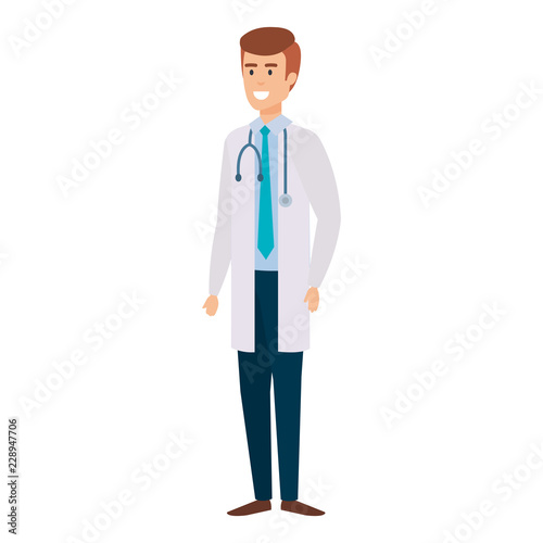 doctor with stethoscope character