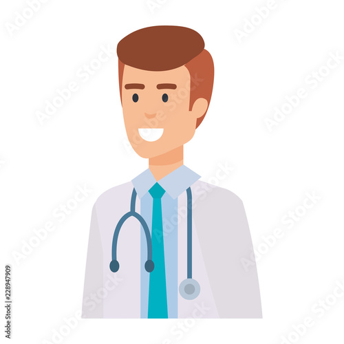 doctor with stethoscope character