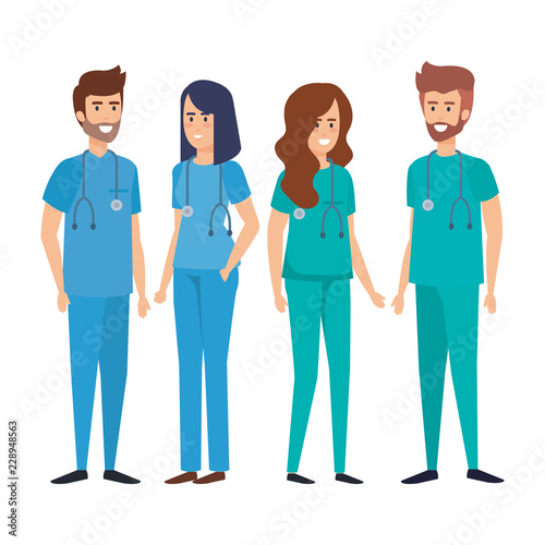group of doctors medical staff