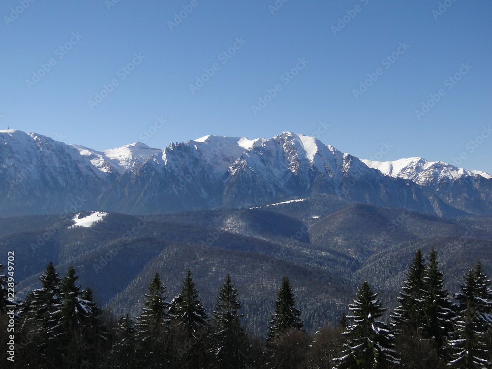 Winter Scenery in the Mountains