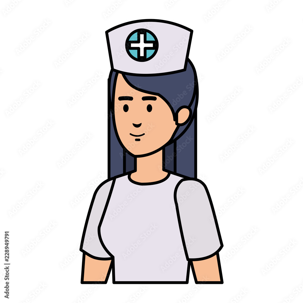 beautiful nurse medical character