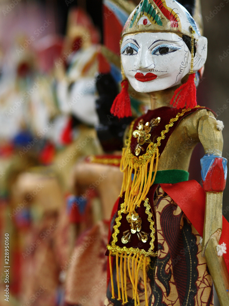 Wayang  golek puppet  a traditional janavese wooden puppet