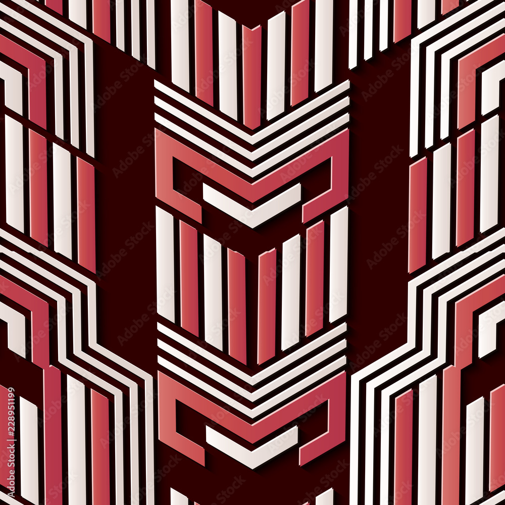 Seamless relief sculpture decoration retro pattern aboriginal geometry polygon triangle cross frame line kaleidoscope Seamless relief sculpture decoration retro pattern aboriginal geometry polygon triangle cross frame line kaleidoscope