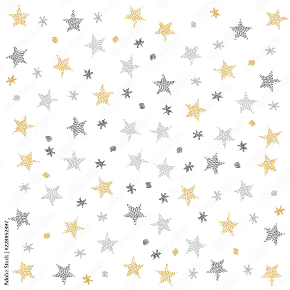 Christmas stars dots pattern scribble drawing isolated background Christmas stars dots pattern scribble drawing isolated background