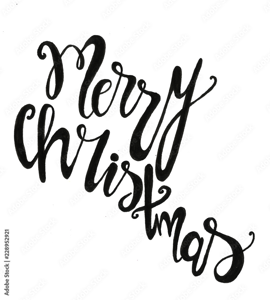 Winter time let it snow Happy new year Merry Christmas Calligraphy hand drawn Winter time let it snow Happy new year Merry Christmas Calligraphy hand drawn