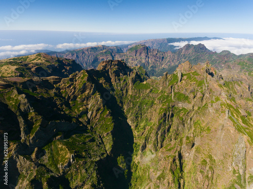 Mountains in the Pico do Areeiro, Madeira, Portugal