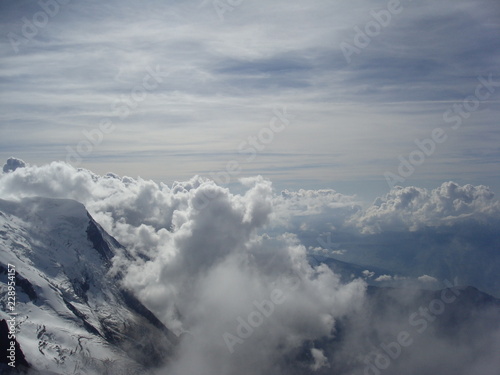 Beauty of European Mountains - Snow and Clouds