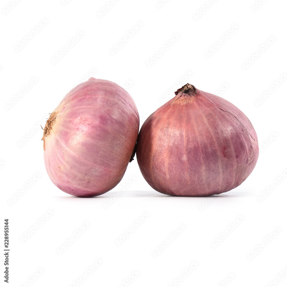 Fresh Shallots isolate on white background Fresh Shallots isolate on white background