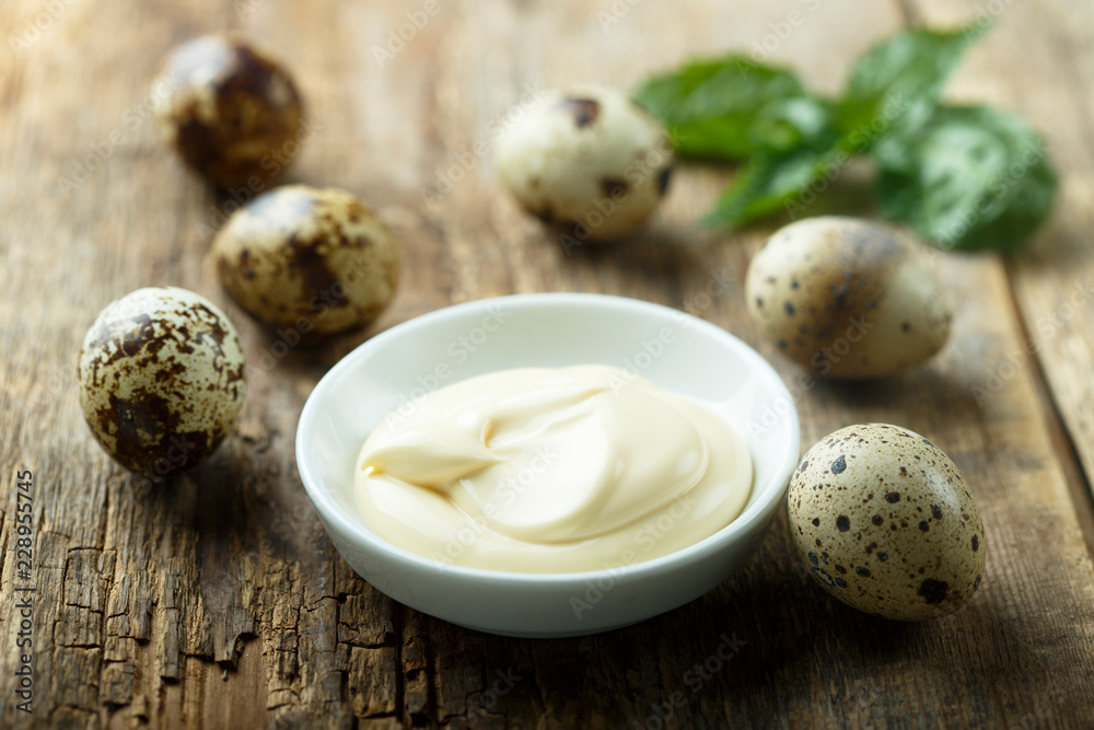 Quail eggs mayonnaise