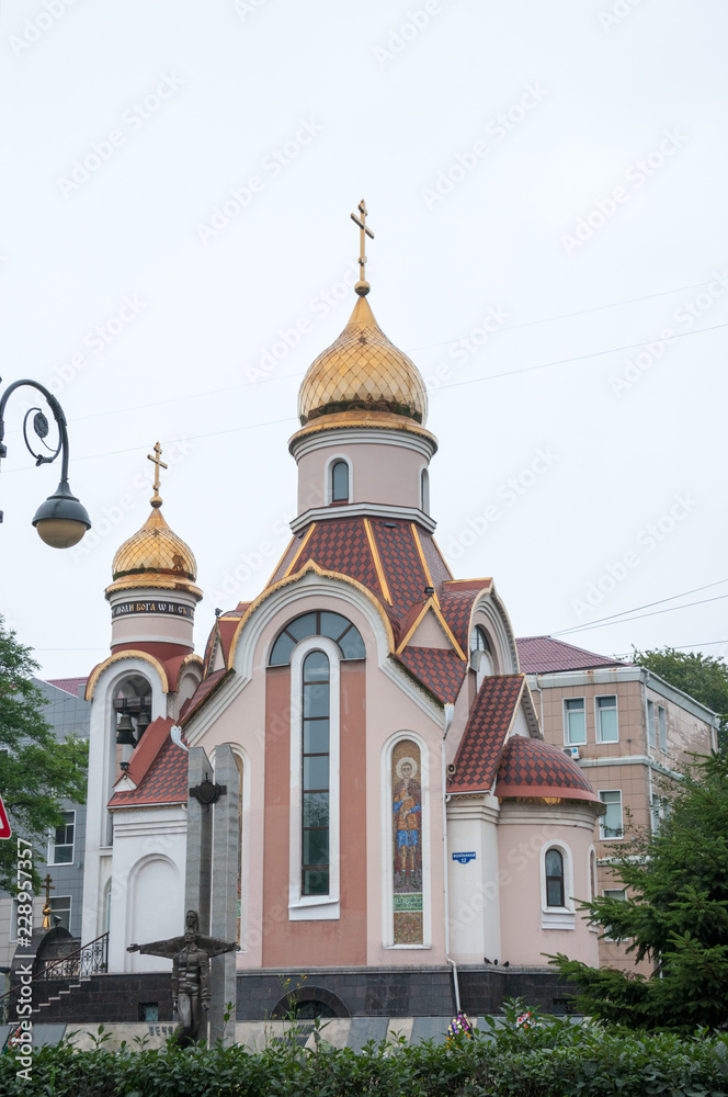 Russia, Vladivostok, July, 2018: Church of Holy Blessed Prince Igor of Chernigov