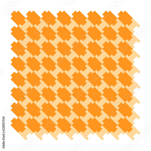 Arancio bicolore astratto arte texture geometrico sfondo tessile stampa stoffa tappezzeria vettoriale mosaico mattonella