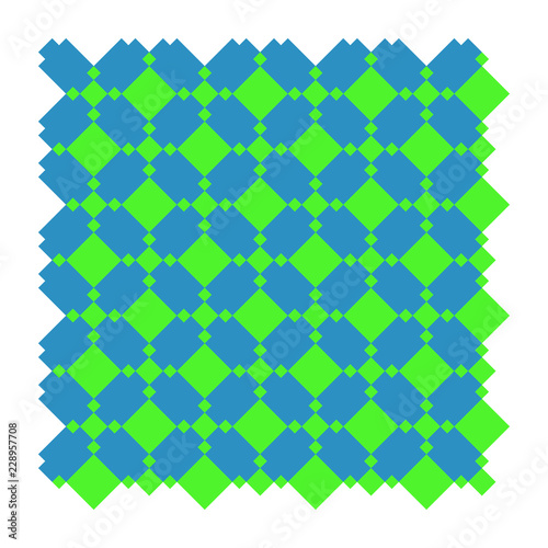 Verde astratto bicolore texture geometrico sfondo tessile stampa stoffa tappezzeria mosaico mattonella vettoriale