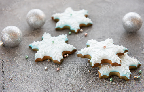 Christmas homemade gingerbread cookies