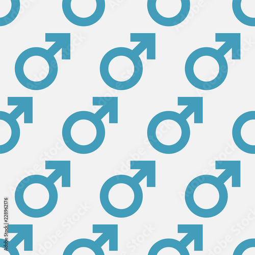 Men Symbol pattern. Endless Vector.