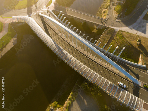 Kaiku bridge, Barakaldo, Bizkaia, Basque Country, Spain photo