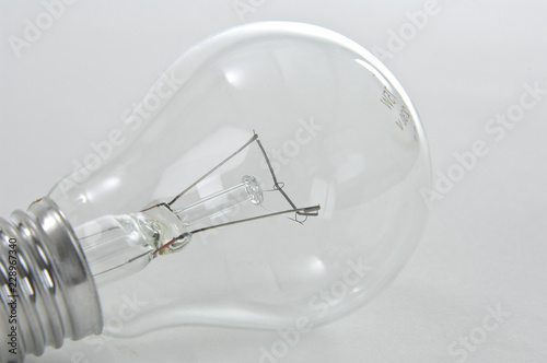 Billede på lærred W Tungstene filament lampe ampoule