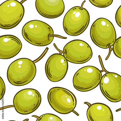 olive vector pattern