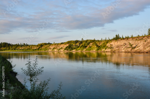 The river in the natural Park on the Taimyr Peninsula. © sergunt