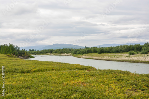 The river in the natural Park on the Taimyr Peninsula.