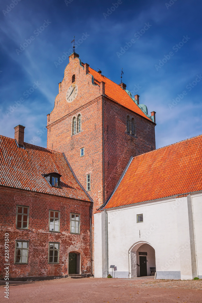 Medieval brick tower Medieval brick tower