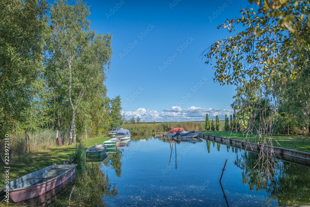 Fototapeta premium Boote in Krummin