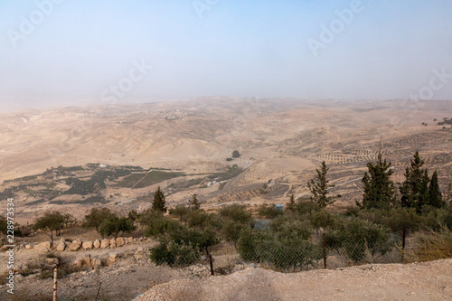 View of the " promised land" from Mount Nebo, Jordan.